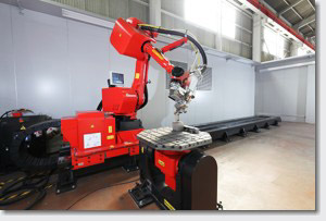 Fiber laser welding robot