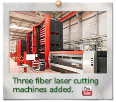 Three fiber laser cutting machines added.